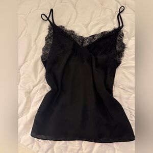 Black lace cami